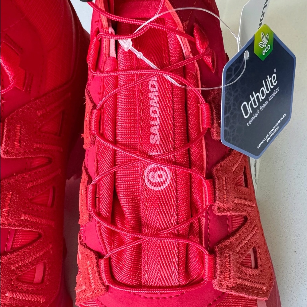 NWT Salomon x MM6 Maison Margiela Red Sneakers - Picture 8 of 17